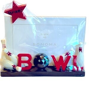 Sonoma 4 x 6 Bowling Picture Frame. Bowling Ball, Pins and More. New with Tags.